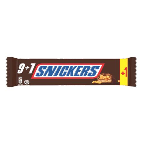 SNICKERS® barre x9+1 500g, carton de 20